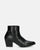 2 en 1 - CAMILA - boots texanes avec tige amovible en éco-cuir noir