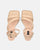 HIROE - sandales à talons et bride en éco-cuir beige