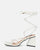 MELISA - sandales à lacets en éco-cuir blanc