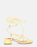 MARYNA - sandales jaunes en PU à lacets