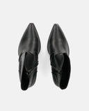 MAXINE - bottines perforées noires à zip