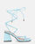 MELISA - sandales à lacets en éco-cuir bleu