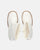 MYA - bottines plateforme à talons hauts en glassy blanc