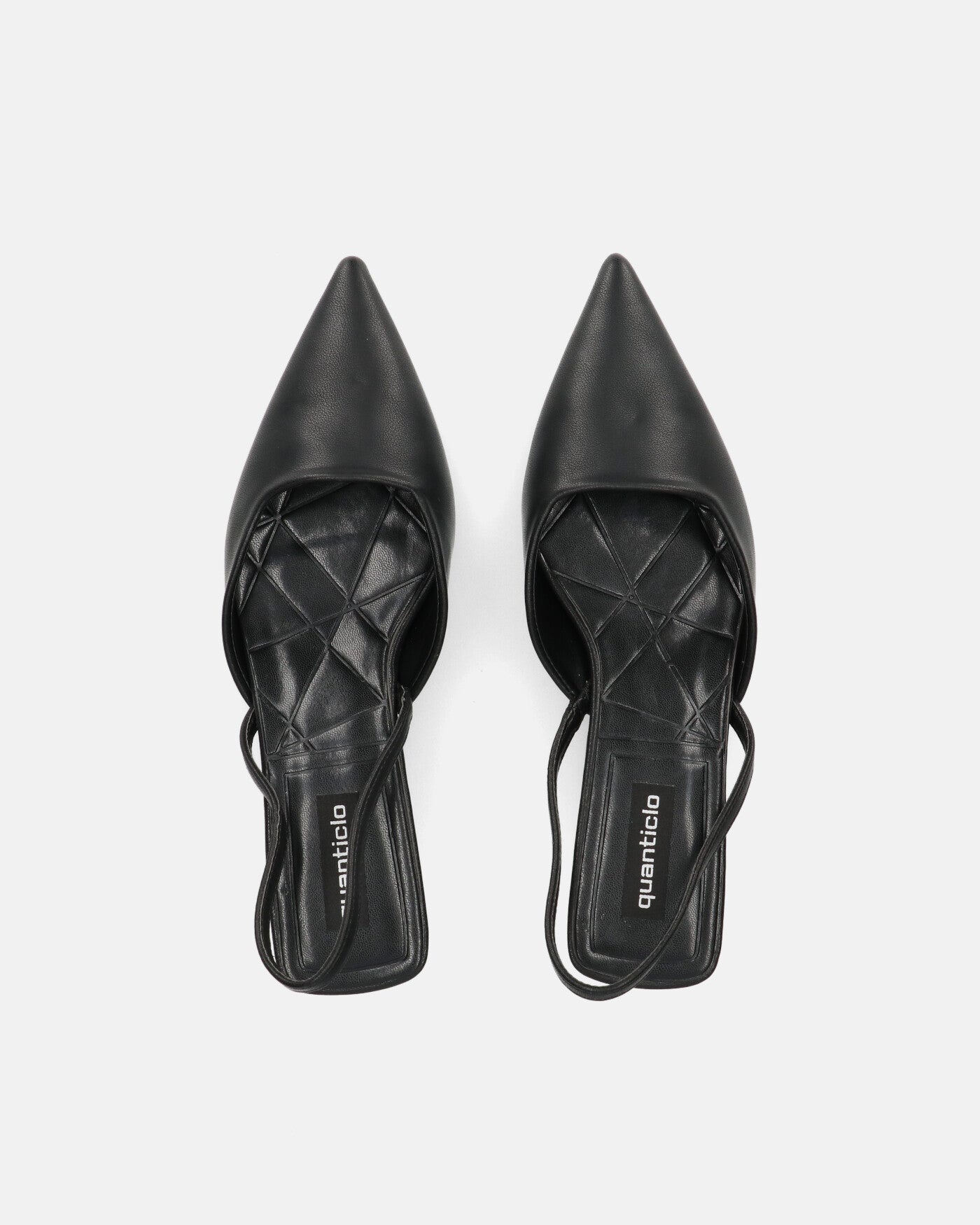 NIEVES - chaussures slingback noires à petits talons