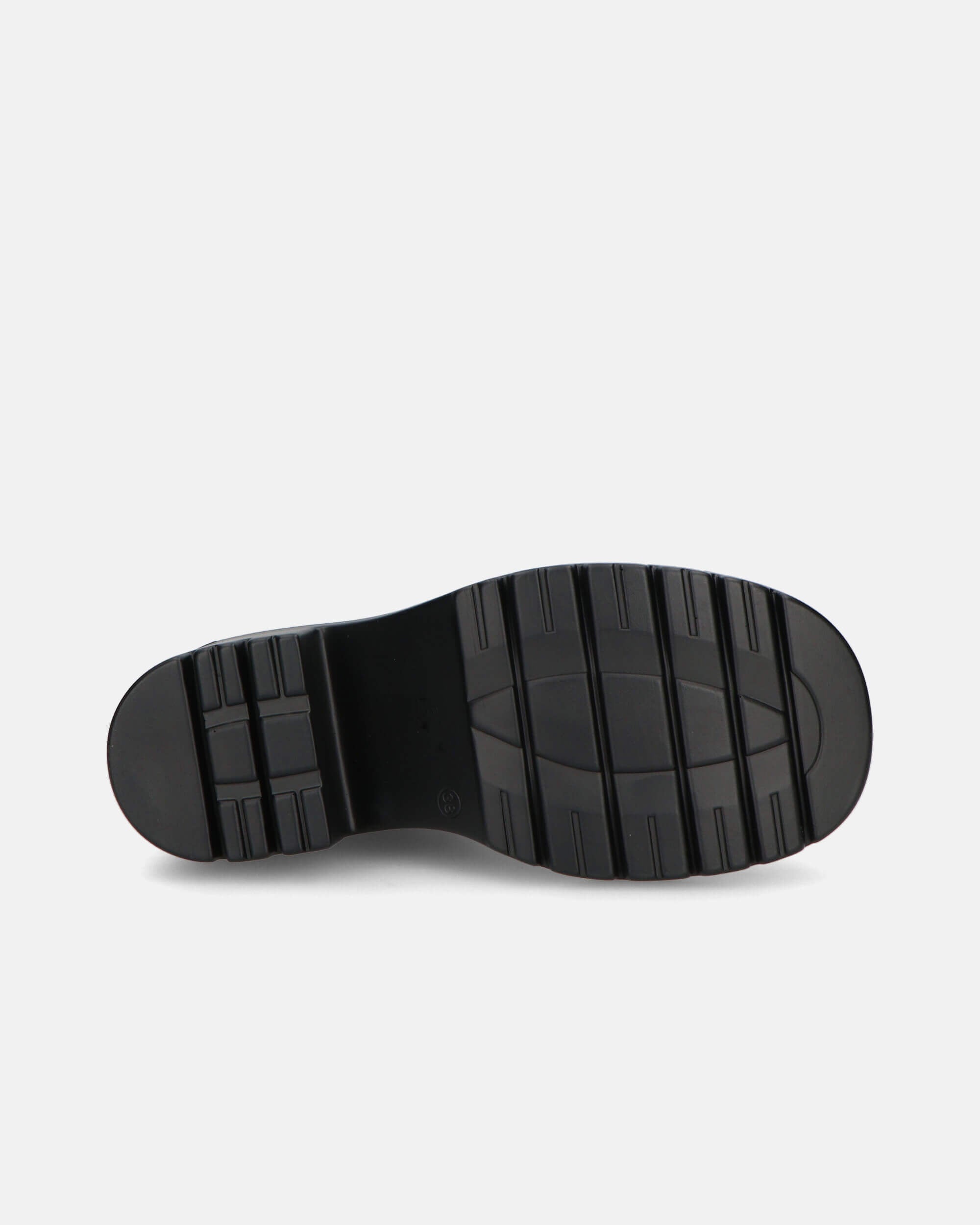 PRISCA - bottines noires avec élastique et zip latéral