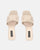 SABINA - sandales à talons en tissu beige