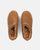 SHIGE - chaussons plateforme marron avec broderie
