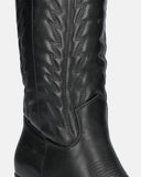 TILDE - camper boots en éco-cuir noir