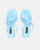 WINONA - sandales en verre bleu clair à talon carré
