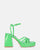 WINONA - sandales vert vitreux à talon carré