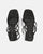 AZUKA - sandales noires à talon et spirale