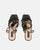 DELILA - sandales noires à talon haut et plateforme