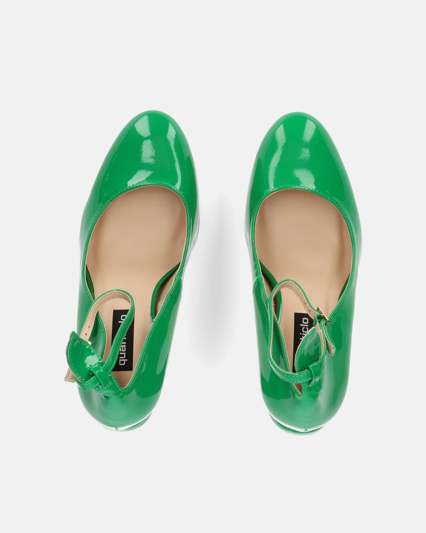 SOLEIL - chaussures à talons en vert glassy