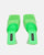KAMELYA - escarpins à talon carré vert glassy