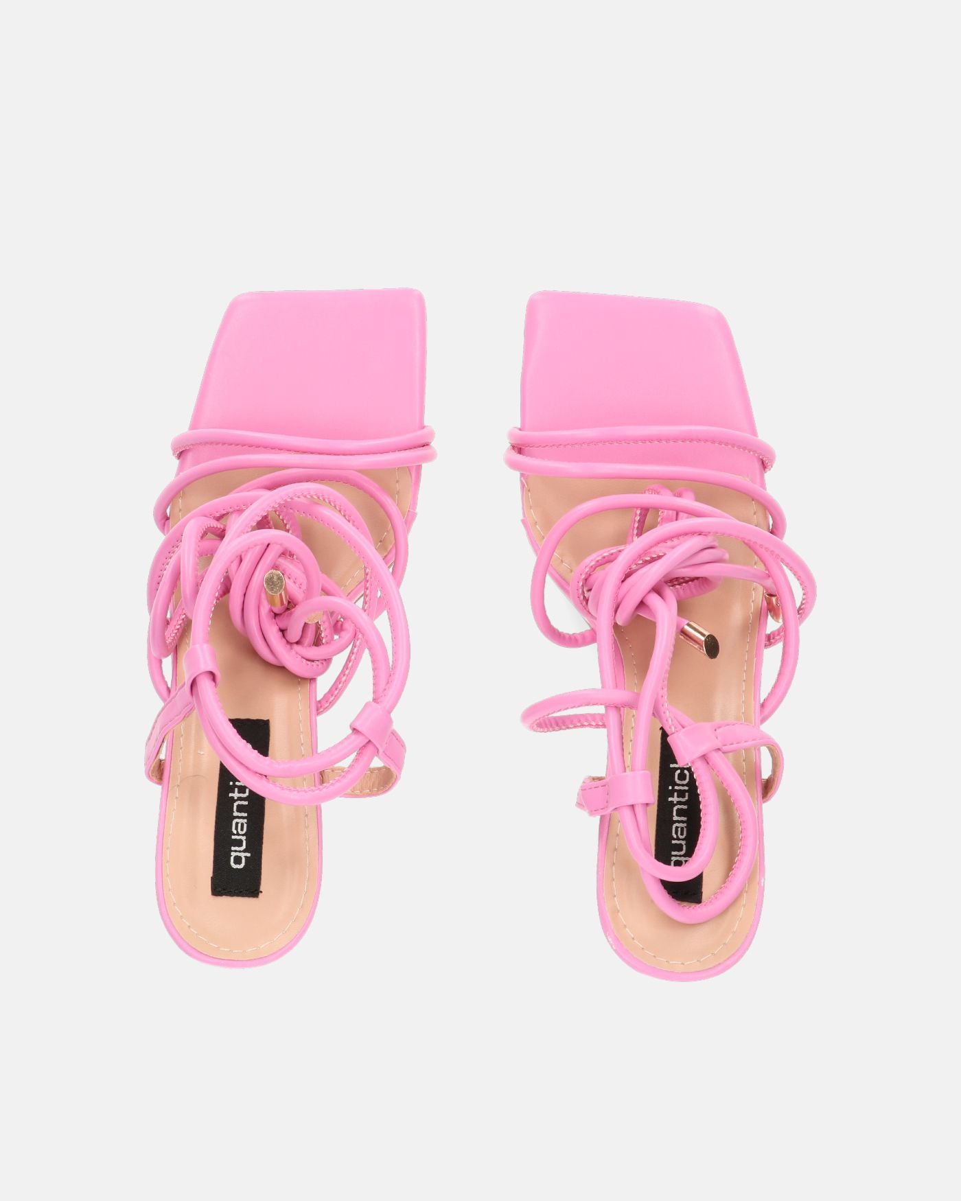 MARISOL - sandales à talons rose à lacets