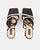 BIRGIT - sandales lycra noir à strass