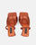 EMMI - sandales à talons marron avec élastique