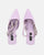 DORIS - escarpins en lycra violet et strass sur la bride