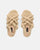MARIYA - sandales en corde tressée beige