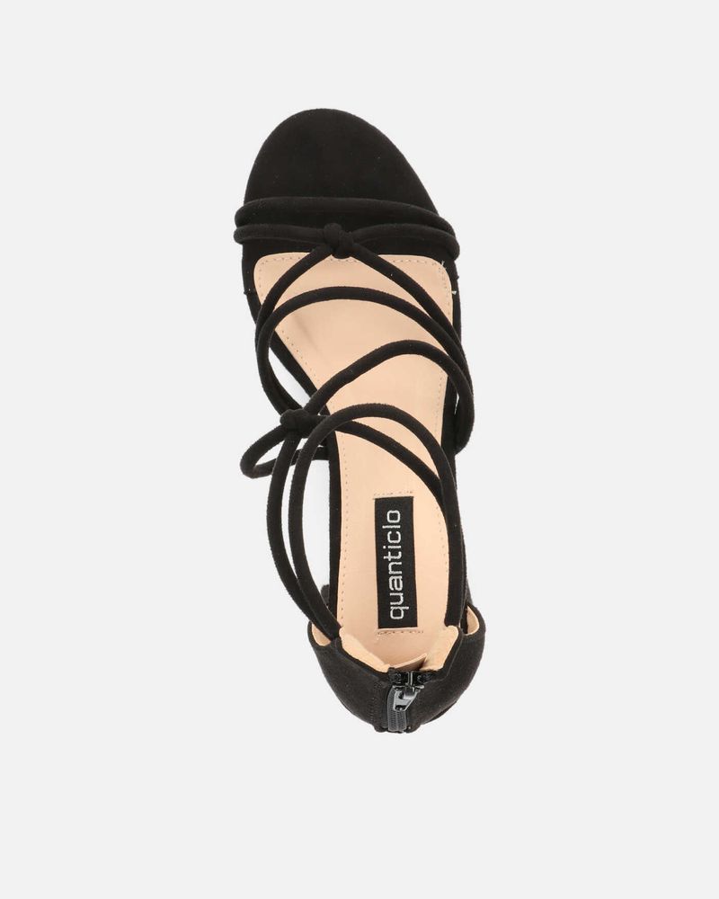 FAITH - sandales à talon moyen multi-brides en noir