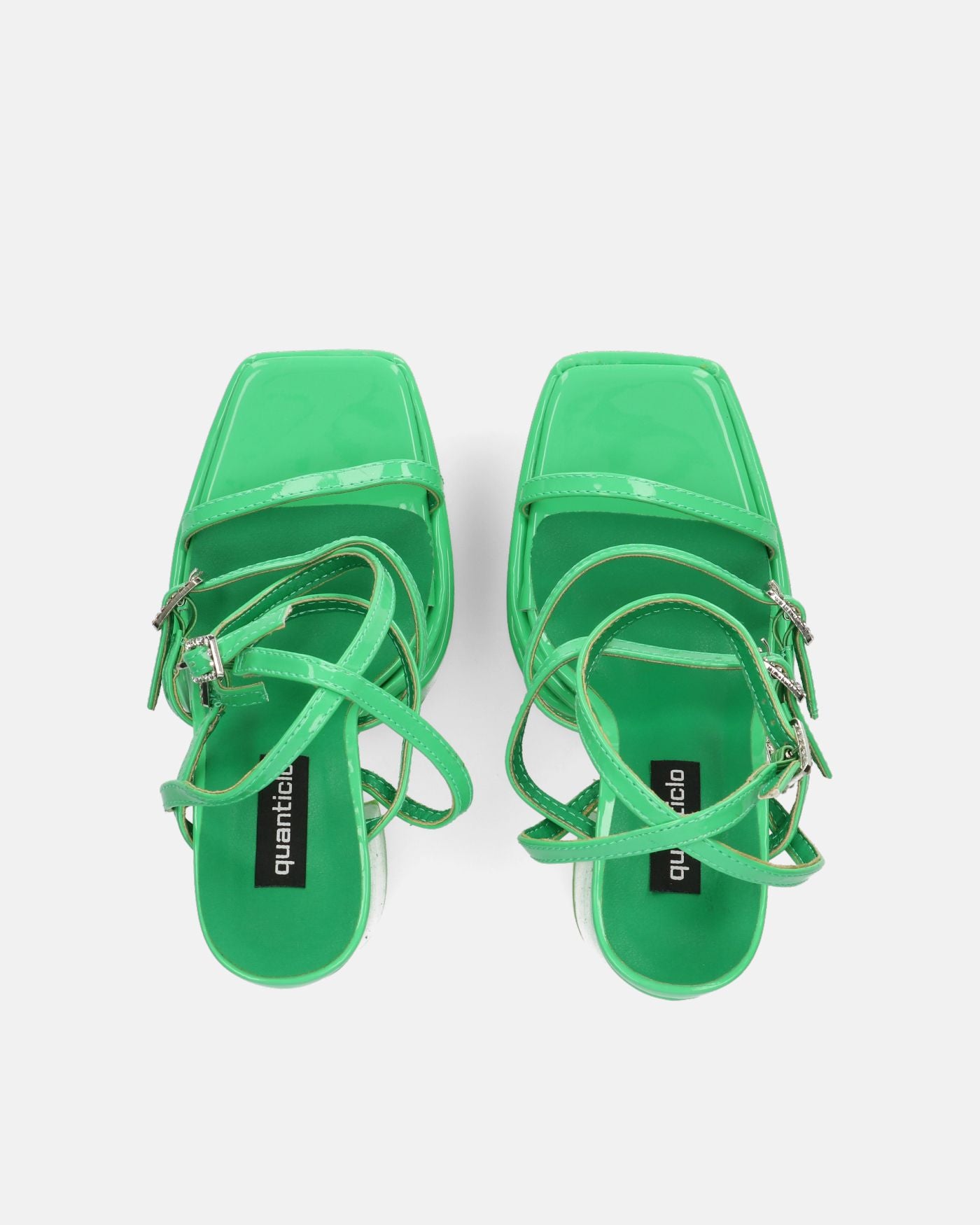 TEXA - sandales à bride et talon haut vert