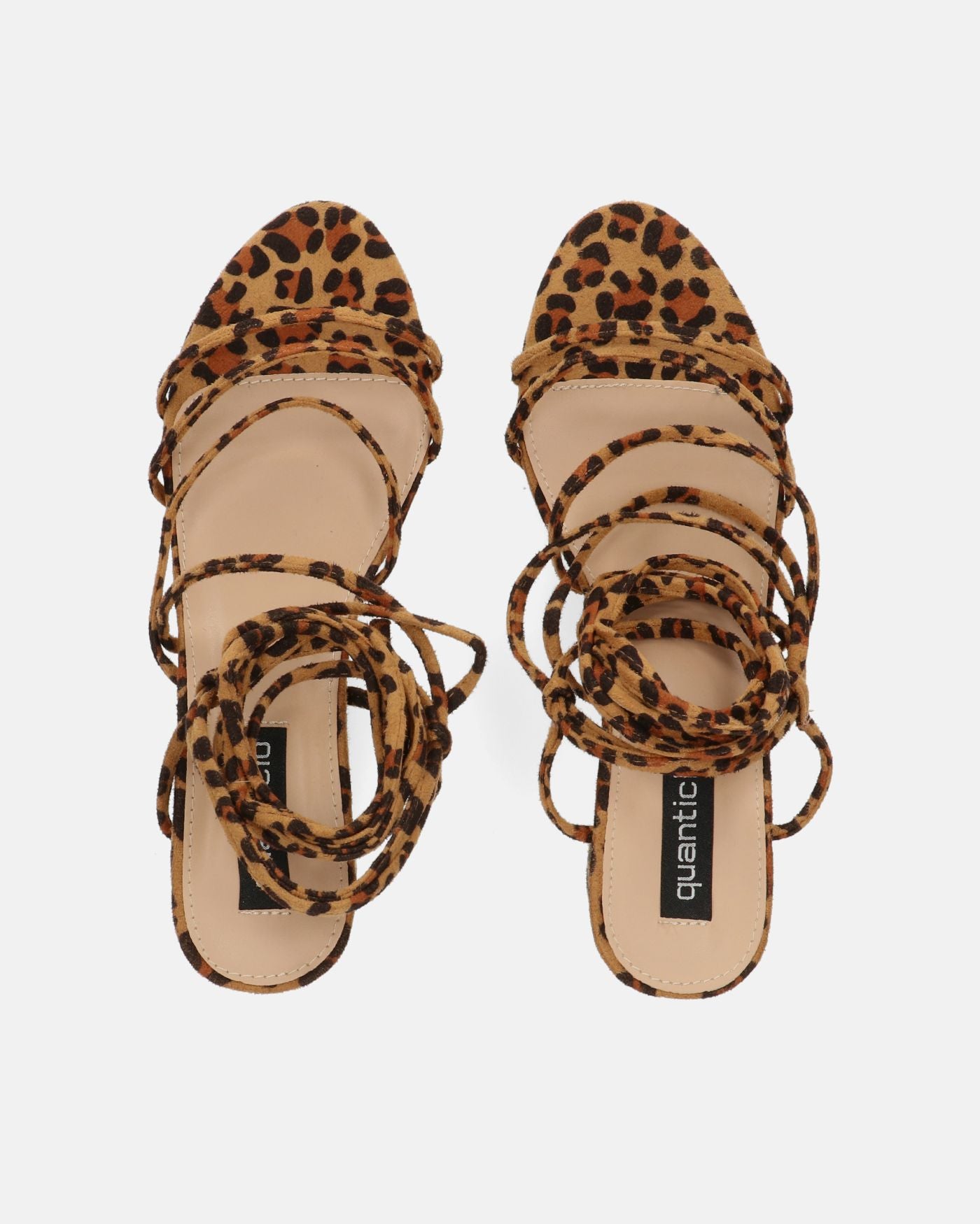 TALIA - sandale à talon en daim léopard