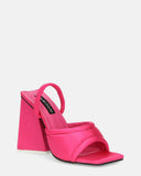 EMMI - sandales à talons rose avec élastique
