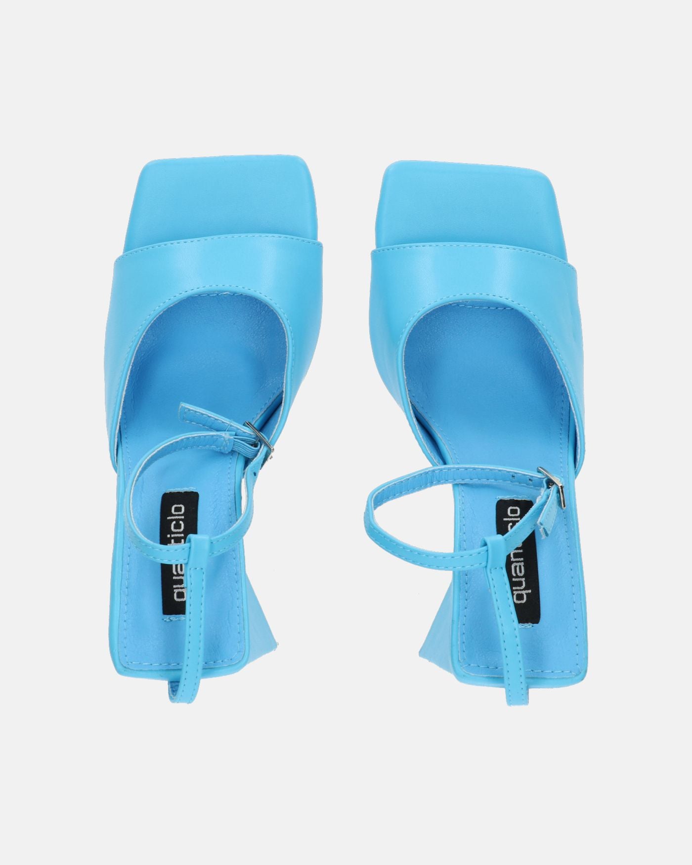 KUBRA - sandales à bride en éco-cuir bleu clair