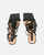 MARISOL - sandales à talons noir à lacets