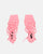 SAMOA - sandales rose en lycra à talon haut et lacets