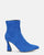 SMILLA - bottines en daim bleues à zip