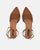 SWAMI - sandales plates marrons avec décoration