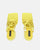 GILDA - sandales à talons en éco-cuir jaune avec lacets
