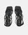 TIARA - sandales noir en éco-cuir à lacets