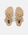 IRYNA - sandales basses beige en corde tressée