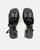 TOMI - sandales noires à lacets et talon carré