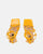 NURAY - sandales à talons hauts en éco-cuir orange avec lacets