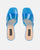 FIAMMA - sandale à talon en plexiglas bleu avec semelle en PU