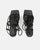 NADITZA - sandales à talon haut et lacets en éco-cuir noir