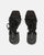 LORINA - sandales en lycra noir avec talon et plateforme