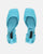 VIDA - chaussures à talon carré en satin bleu