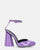 MAYBELLE - sandales glassy violet à talon cylindrique