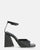 KUBRA - sandales à bride en éco-cuir noir