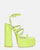 TEXA - sandales à bride et talon haut en vert claire