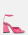 KUBRA - sandales à bride en éco-cuir rose