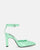 LUDWIKA - chaussures à talon et bride en glassy vert