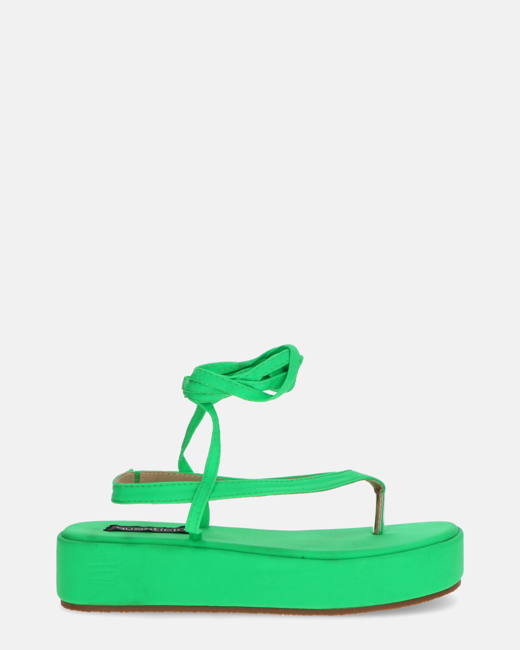 YULIYA - sandales plateforme vert