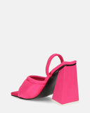 EMMI - sandales à talons rose avec élastique