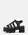 SHERLIE - sandales compensées à plateforme en noir