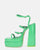 TEXA - sandales à bride et talon haut vert